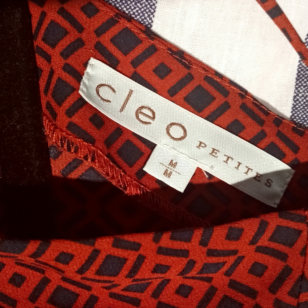 Cleo Red Patterned Top - Picture 3 of 3
